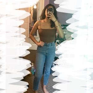 Abercrombie & Fitch Curve Love Straight Leg Jeans